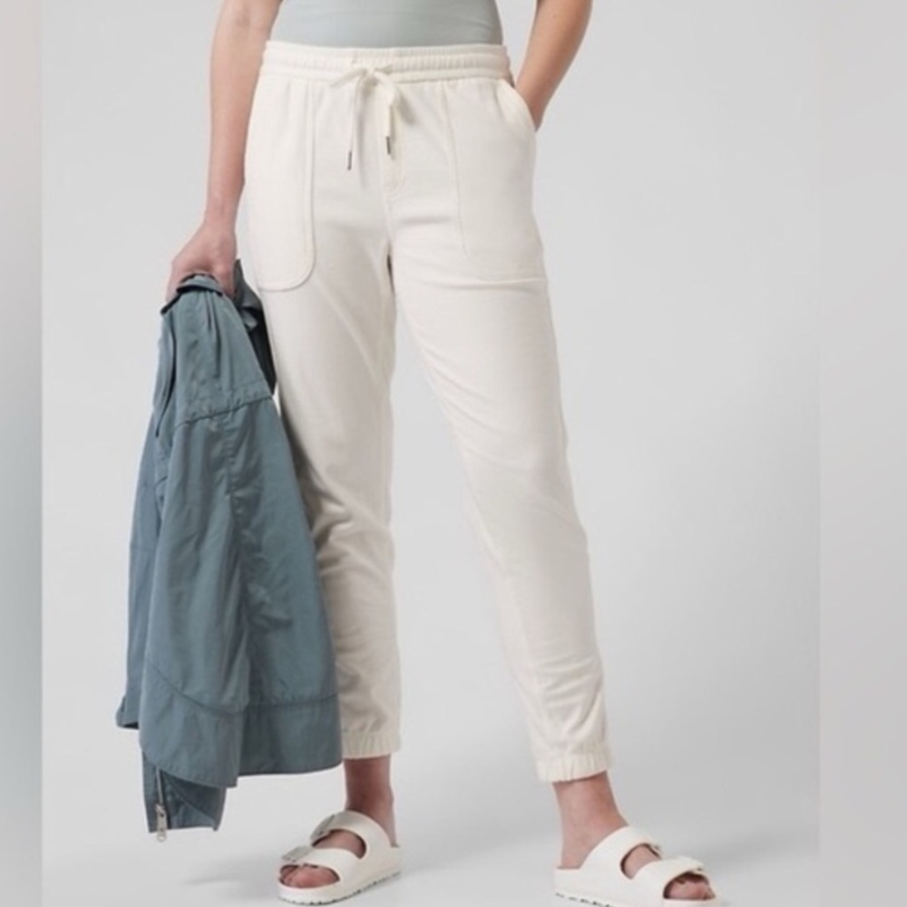 Athleta White Farallone Joggers